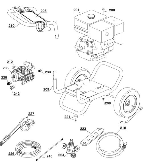 DH4240 replacement parts